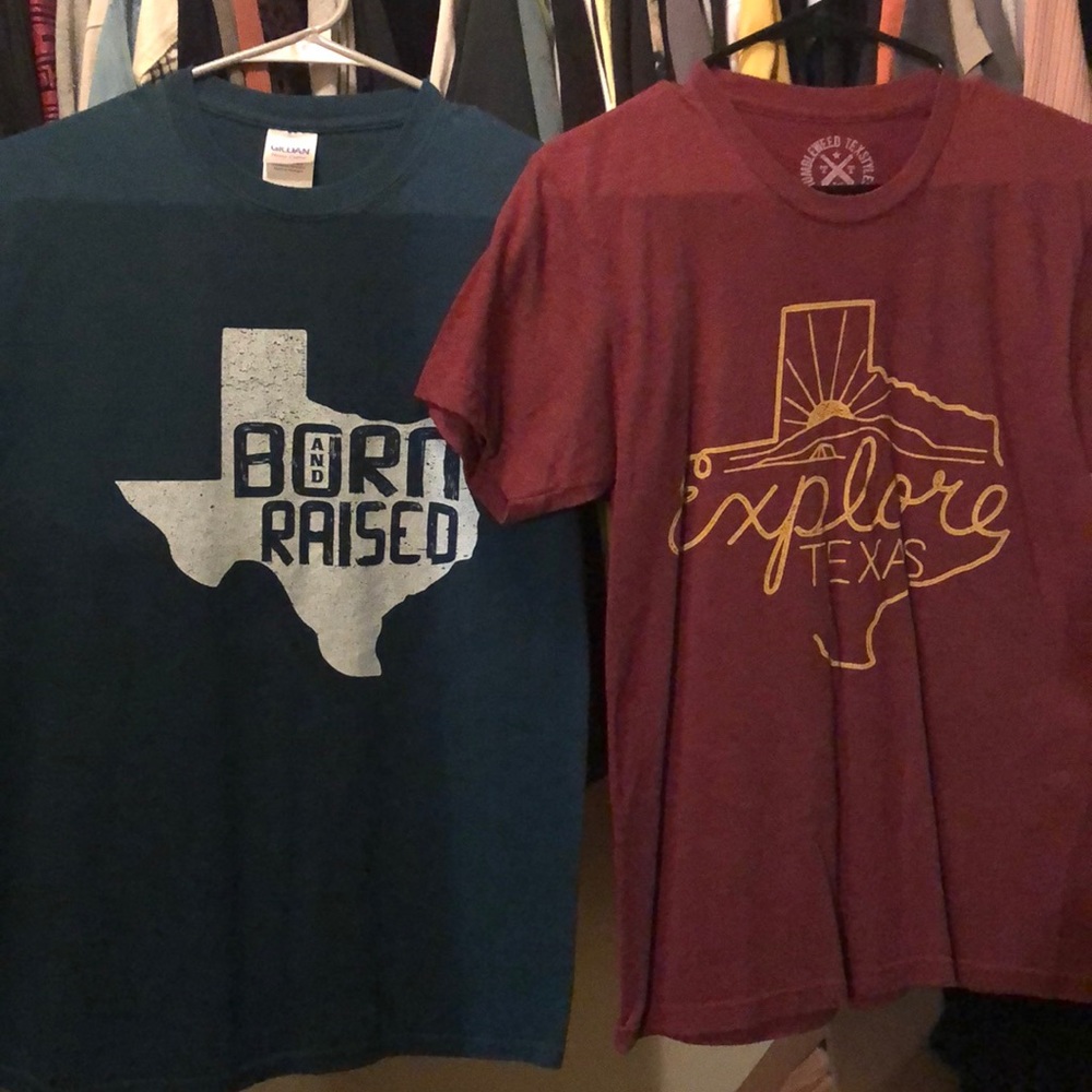 2 Texas shirts